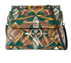 Medium Faye, Snakeskin, Bronw/Green, 01175665 20, 3*